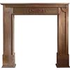 Rebecca Mobili Cornice Decorativa Marrone, Cornice Camino Shabby, per Salone - Misure 100 x 105 x 21 cm (HxLxP) - Art. RE4862