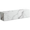 FineBuy - Mobile basso da appendere, effetto marmo, 120 x 30 x 30 cm