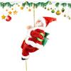 Generico Babbo Natale che si arrampica - Figura musicale a LED da 100 cm, bambola di Babbo Natale appesa per albero, finestre, pareti, giardino | Decorazione natalizia 2025, divertente figura rampicante, illum