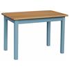 k koma Alder - Tavolo da cucina in legno di pino massiccio, 70 x 100 cm, colore: blu