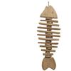 Kaemingk DECORAZIONE PESCE IN LEGNO CON CORDA 4X14X40CM NATURALE