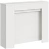Itamoby, Consolle allungabile 90x25/211 cm Kiba bianco frassino allunghe interne