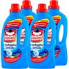 Omino Bianco - Candeggina Delicata, Tecnologia Anti Odor, Azione Igienizzante e Smacchiante, Essenza Blu Ocean, 1500 ml x 4 Flaconi