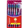 Colgate Spazzolino manuale a zig zag, confezione da 6 pezzi, setole morbide, portata interdentale