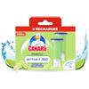 Canard Wc Fresh Disc Ricariche Limone Verde - Blocco senza gabbia, detergente WC - 2 ricariche