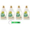 Beni Culinari 4x Soft Ammorbidente Muschio Bianco 50 Lavaggi,Soffice morbidezza sui tuoi capi ed intenso profumo,2750ml+ Portachiavi Beni Culinari in Omaggio