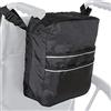 Grantien Borsa Per Sedia A Rotelle, Organizer Per Deambulatore Con Striscia Riflettente E 3 Tasche Esterne, 420D Oxford Nero 31,5 * 9,5 * 30cm