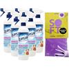 FEI FAN Detergente, IGIENIZZANTE CASA & ANIMALI, Senza Risciacquo, Ipoallergenico 580ml (2 Trigger) + Panno In Lattice SOFT, Formato 30x30
