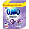 OMO Kapsel lavender Laundry Kapsel — 168 Kapsel (42 Kapsel x 4 Pack), 20 g ogni — Powerful Stain Removal with Long-Lasting Fragrance, Up to 14 days of wash-to wash freshness, Dissolves fast