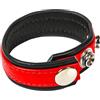 MEO Anello per pene regolabile in pelle con codice hanky - rosso