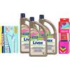 DC CASA NUNCAS SET 3 LIVAX RESINE E LINOLEUM + GAMEX PANNO CATTURAPOLVERE + pacco 7 pezzi panni microfibra 30x35 cm