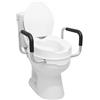 App Life Rialzo WC per Anziani con Braccioli e Coperchio 10 cm, Dispositivo Medico di Classe I, Rialzo Bagno Disabili, Alzawater per Anziani, Sollevatore WC Disabili, Rialzo per WC Universale