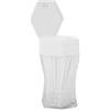 Agatige 200 pezzi spazzola interdentale, plastica stuzzicadenti a doppia estremità dentale spazzola di pulizia dentale con Dispenser stuzzicadenti per Hotel Ristorante Casa (bianco)