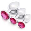 Jrxprxinps CK-Bellissimo Giocattolo in Acciaio Inossidabile Con Diamante Rosa in 3 Dimensioni ân&âlṤ Dónna Pl&úg An&àlé bÛ&tt pl&Ûg Am&ǎl pḼ&Ûgs Metalló ân&âl plây pl&ÛgṤ ânâlpl&Ûg Bêginnêr