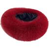 Baoblaze Fascia per capelli in pelliccia sintetica, protezione per le orecchie, scaldaorecchie alla moda per campeggio, all'aperto, uso quotidiano, Rosso