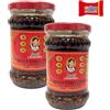 Trinovi.com Lao Gan Ma Crispy Chilli in olio, 210 g, confezione da 2 pezzi, peperoncini croccanti in olio piccante, Trinovi