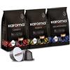 Caffè Karoma® 96 capsule Mix 3 Miscele Espresso Classico Arabica Decaffeinato compatibili Nescafè Dolce Gusto