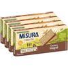 CAIYA 4X Misura Fibrextra Crackers Salatini con Farina 100% Integrale 385g [4 Confezioni]