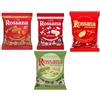 Generico Mix Caramelle Rossana Caramella Ripiene di Crema Classica 175g, al Cocco 150g, Pistacchio 135g e Caramello Salato 150g [4 confezioni totali]
