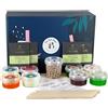Boba Bar Picnic Misto - Kit Bubble Tea (per 4 persone) con 4 - Gusti di tè misti, 4 - Popping Boba e gelatina, Bubble tea con perle di tapioca | Bustine di tè verde e Assam| 2 - Schede di ricette del Boba Bar