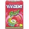 Perfetti Van Melle Vivident Blast Frutta pezzi 10 Astucci - Chewing Gum Senza Zucchero ripieno con cuore liquido alla Fragola e Lime