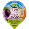 MENDOSA Valfrutta Polpa di Mela e Prugna 100% Italiana, Senza Zuccheri Aggiunti, 100g, Confezione da 24 Vaschette