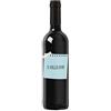 Bottle-Up Bottiglia con etichetta personalizzata di vino IGT Toscana Rosso - Idea regalo esclusiva e originale per compleanno (0,75L, Foglietto blu)