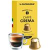La Capsuleria Caffè CREMA, vellutato (100 Capsule) compatibili con Nespresso, alluminio, 10 Box da 10 Capsule, gusto morbido e rotondo, crema dorata e persistente, tostatura media, (La Capsuleria)
