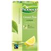 Pickwick Tea | Tè Verde Professionale Al Limone Del Commercio Equo E Solidale | Pickwick Te | Te Pickwick | 75 Pack | 150 Grammi Total