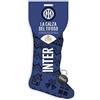 CAIYA Icam Calza INTER Epifania 2024 Befana con Cioccolato a Latte, Cioccolato e Riso Soffiato e Cioccolato Fondente + Sorpresa 140g con Portachiavi CAIYA®
