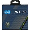 KMC DLC Catena a 10 velocità, Nero/Verde, 116 Maglie