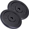 ScSports - 2 Pesi da 10 kg, Diametro Foro 30 mm
