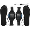 Generico Solette riscaldate,Solette riscaldate ricaricabili,Inserti per scarpe termiche tagliabili Ricarica USB - Scaldapiedi riscaldati sottopiede con batteria al litio da 8000 mAh e custodia per batteria per