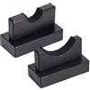 LearnLyrics Portaoggetti per Mazze da Baseball, Organizzatore per Mazze da Baseball, 1 Paio di Robusti Supporti per Mazze da Baseball in Legno - Supporto per Mazze da Baseball con Fodera Morbida, Multifunzionale