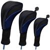 Yumira, 3 pezzi Club, custodia protettiva per cuffie da golf, numero 1, 3, 5, in legno, per piloti in legno