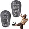 Pxcewdcx Mini parastinchi da calcio, protezione per stinchi per bambini, protezione per stinchi Can't Can, protezione per gambe da baseball, protezione da calcio, resistente agli urti, per ragazzi (Black S)