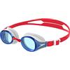 Speedo Junior Hydropure Swimming Goggles| Quick Drying | Training | Fitness | Chlorine Resistant, Red/White/Blue, One Size