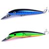 Generico Set 2Pz Minnow Magnum Traina con Paletta in Metallo Dentice Cernia Tonno Esca Artificiale Mare