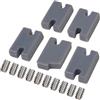 Wlinfetity Kit di compatibilità per pinne da surf per FCS 2 Fin Box, confezione da 5 con bulloni, adattatore in plastica e metallo per accessori da surf, blu scuro