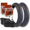Generico KIT 2 COPERTONI 2 CAMERE D'ARIA 16 x 1/2 x 1.75 44 305 VALVOLA IV NERO