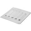 Milisten Pannello di Ventilazione Quadrato Accessorio Efficiente per Aerazione Esterna in Acciaio Inossidabile Design Elegante e Facile Installazione per Barca e Yacht