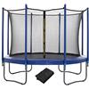 SPRINGOS Rete di sicurezza per interni per trampolini con diametro di 305 cm per trampolini a 8 pali Altezza 180 cm Rete anticaduta Accessori per trampolini Ricambio