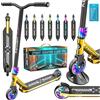 KESSER Stunt, monopattino X-Limit-Pro, sterzo a 360°, con supporto, cuscinetti ABEC 9, ruote in poliuretano da 110 mm, con supporto, monopattino, scooter da città Trick Roller per bambini e adulti