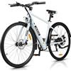 VARUN Bici Elettrica, 28'' Eicicletta Elettrica con Sensore di Coppia, Batteria da 36V 360Wh, Autonomia Massima Fino a 80 km, Bici Elettrica Uomo a 6 Velocità, Ebike Adatta al Pendolarismo Urbano