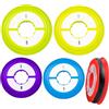 Generic Bobina vuota per filo da, porta mulinello da, organizer in silicone per leader di, set di 5 attrezzi portatili per pescatori