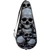 VAPOKF Human Skulls Head - Custodia per racchette da tennis, per racchette da tennis, può contenere fino a 2