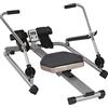 ClearFragrans vogatore 2 in 1 per casa, vogatore idraulico, dispositivo fitness con display LCD, attrezzo per l'allenamento addominale, 12 livelli, portata 120 kg, allenamento cardio compatto per casa, ufficio