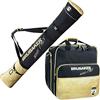 Brubaker 'San Maurizio' Borsa Porta Scarponi con Scomparto Casco et Sacca da Sci - Colore Nero/Oro - 190 cm