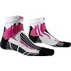 X-Bionic X-Socks Run Speed Two Women Socks, Donna, Arctic White/Opal Black, 41-42