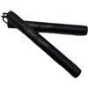 DELFIERO Nunchaku Gomma Nera con Corda per Allenamento Arti Marziali